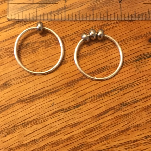 Figet spinning rings size 8 sterling silver - Picture 2 of 4